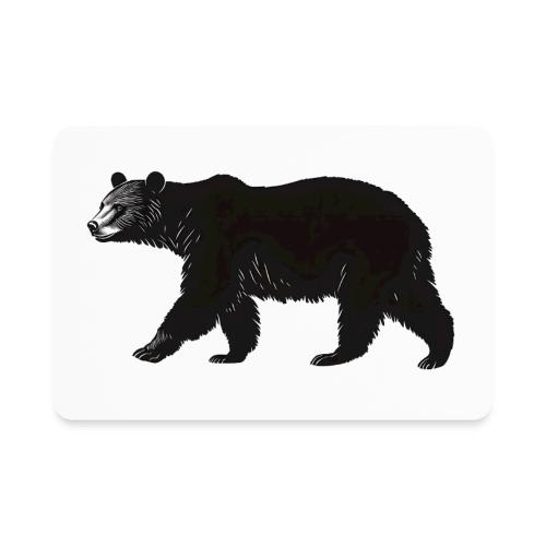 Midnight Black Bear - Rectangle Magnet