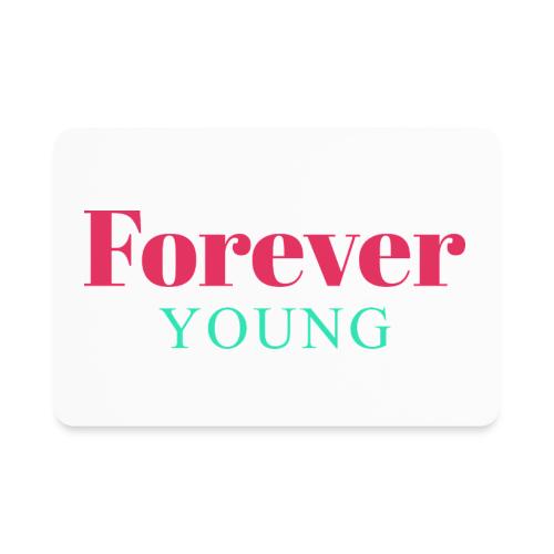 Forever Young Typography Design - Rectangle Magnet
