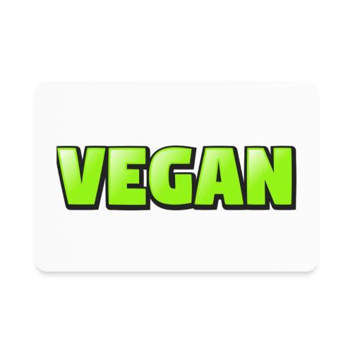 Vegan Bold Green Typography Design - Rectangle Magnet