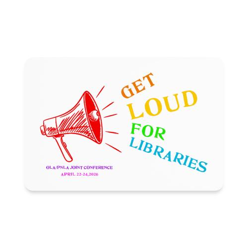 OLA PNLA 2026 Logo smaller conference info - Rectangle Magnet