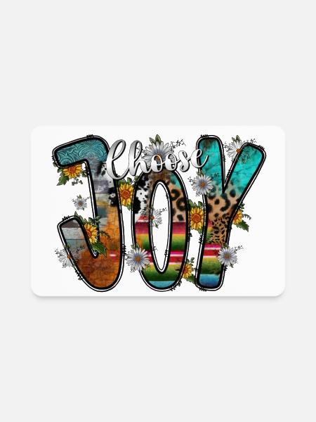 Choose Joy - Rectangle Magnet - white - Front