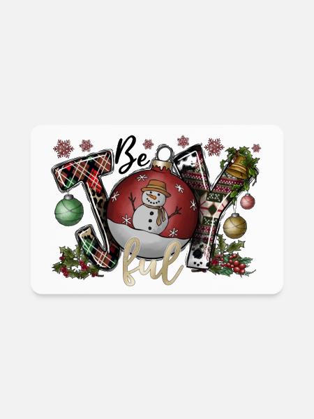 Be Joy Ful - Rectangle Magnet - white - Front