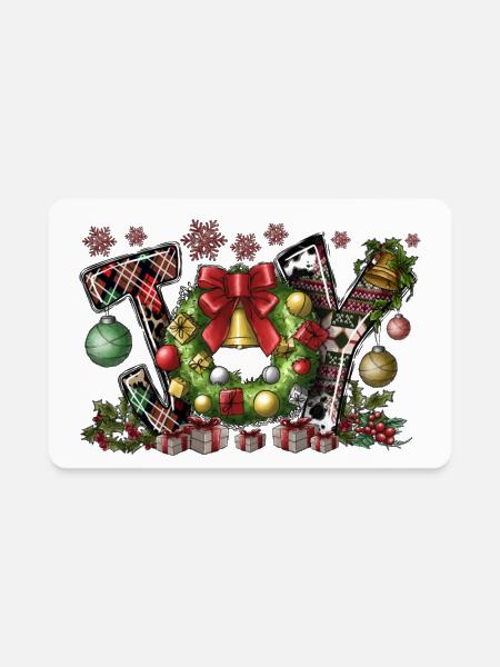 Joy - Rectangle Magnet - white - Front