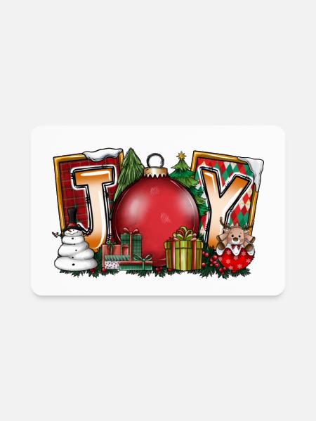 Joy - Rectangle Magnet - white - Front
