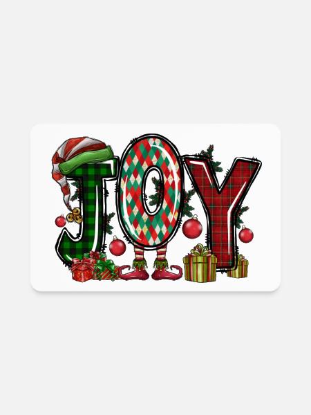 Joy - Rectangle Magnet - white - Front