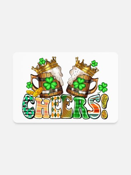 Cheers - Rectangle Magnet - white - Front