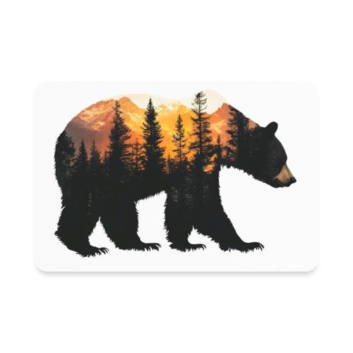 Bear: Sunset Guardian - Rectangle Magnet