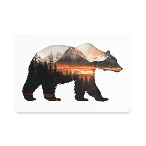 Canada Bear: fiery tones - Rectangle Magnet