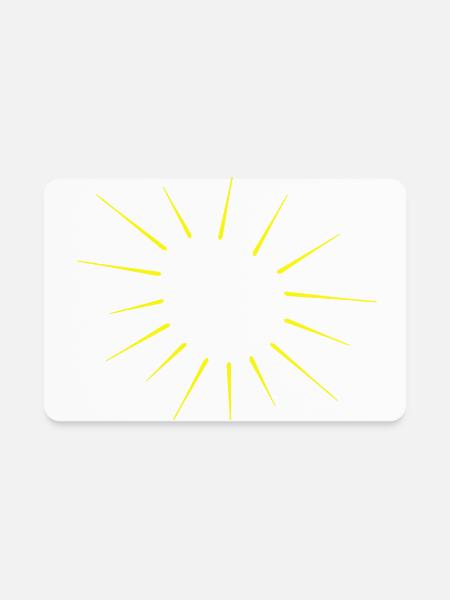 shine | sun > Vectorgraphic - Rectangle Magnet - white - Front