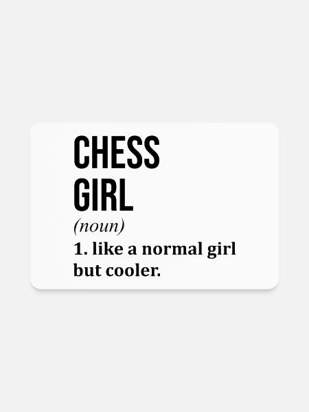 Chess Chess Chess - Rectangle Magnet - white - Front