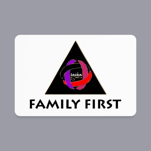 JALEJA FAMILY FIRST (BLACK PRINT) - Rectangle Magnet