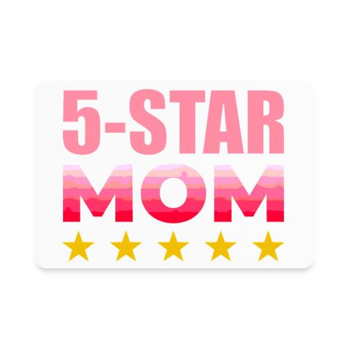 Five Stars Mom - Rectangle Magnet