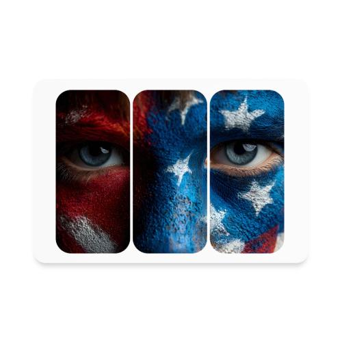 USA: Painted for the Flag - Rectangle Magnet