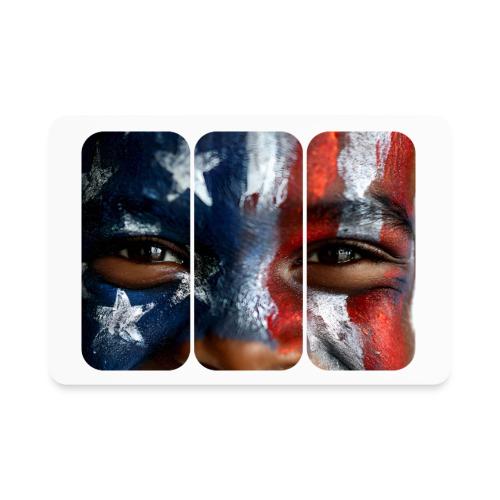 USA: Three Panels of Pride - Rectangle Magnet