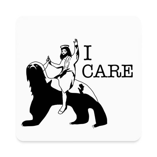 I care - Square Magnet