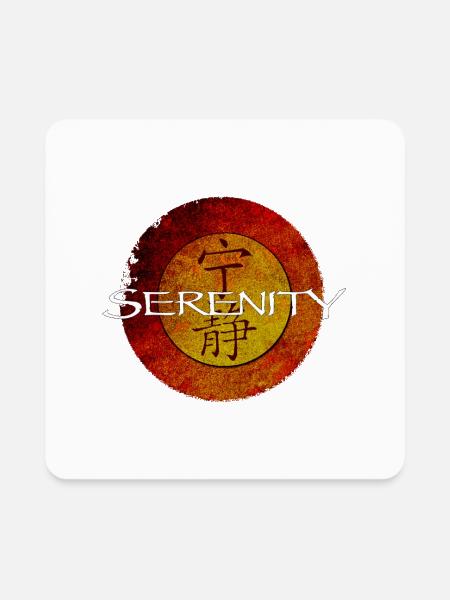 Firefly Serenity Shield - Square Magnet - white - Front