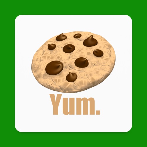 Cookies. Yum - Square Magnet