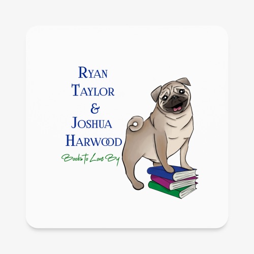 Books to Love By Author Logo - Square Magnet