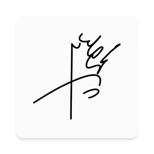 Mohammadreza Shah Pahlavi signature - Square Magnet