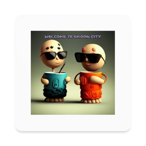 Welcome to Smoon City - Square Magnet