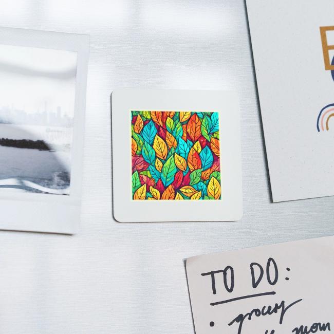 Vibrant Cartoon Leaves Art