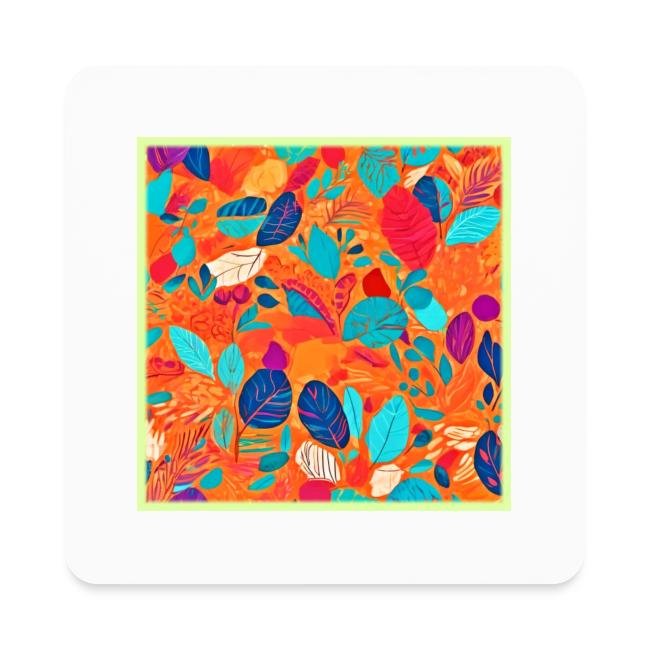 Colorful Cartoon Leaves