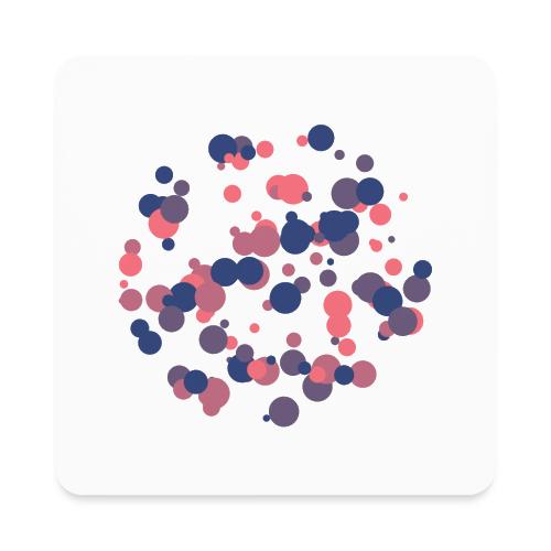 abstract circles pattern - Square Magnet