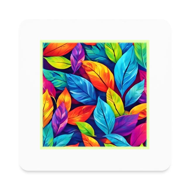 Colorful Foliage Pattern Artwork