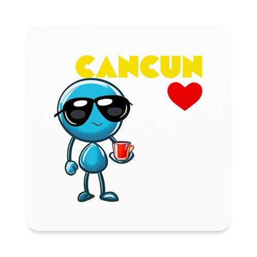 Smoon City_Cancun - Square Magnet