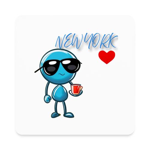 Smoon City_New York - Square Magnet
