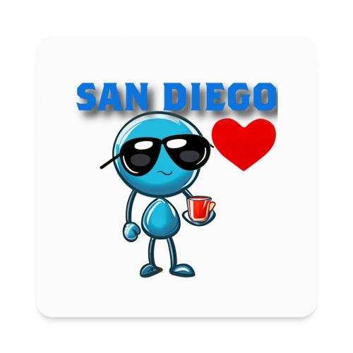Smoon City_San Diego - Square Magnet