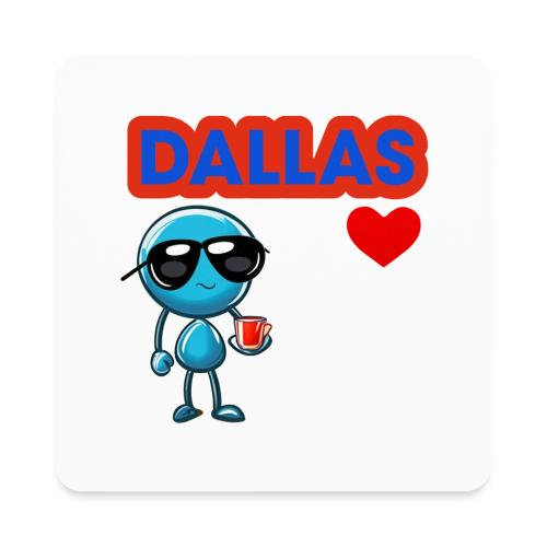 Smoon City_Dallas - Square Magnet