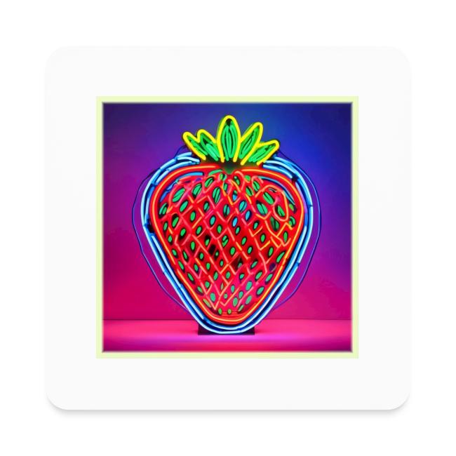 Vibrant Strawberry Neon Sign