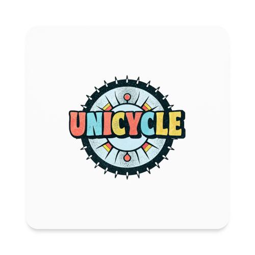 Unicycle Spike - Square Magnet