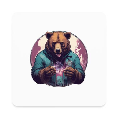 Magical Bear - Square Magnet