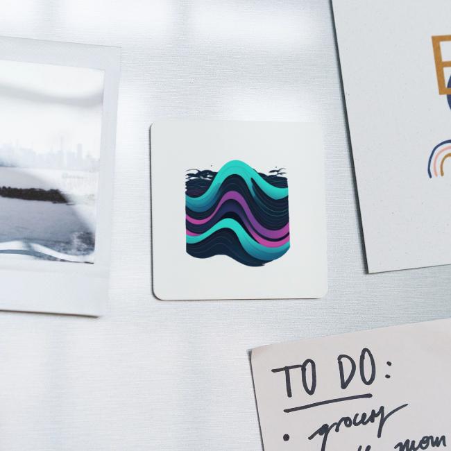 Abstract Wavy Ocean Pattern