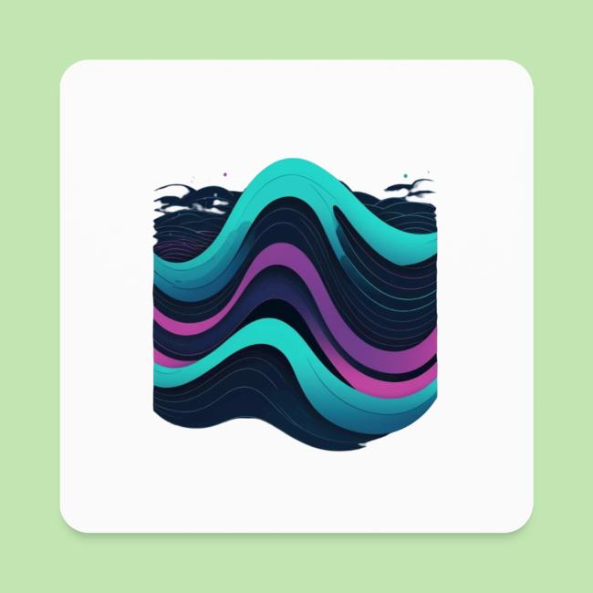 Abstract Wavy Ocean Pattern