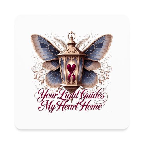 Your Light Guides My Heart HomeGifts T-Shirt - Square Magnet