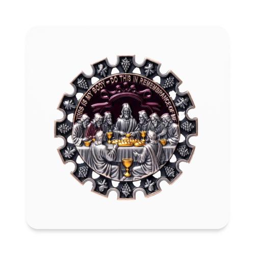 Last Supper Communion T Shirt, Faith Gift - Square Magnet