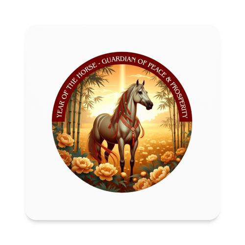 Year of the Horse Guardian T Shirt, Lunar New Year - Square Magnet