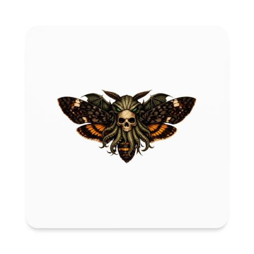 Cthulhu Moth Skull - Square Magnet