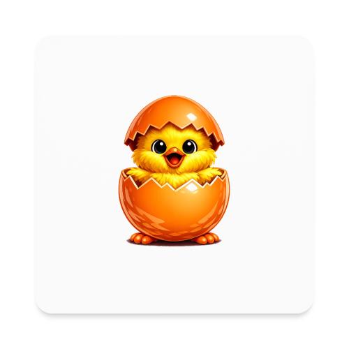 Easter Chick Orange - Square Magnet