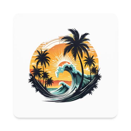 Sunshine Peak Waves - Square Magnet