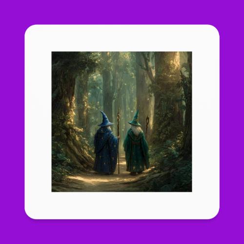 Wizards Walk - Square Magnet