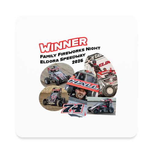 Luke Hall - Eldora Speedway FFN#1 Design 2 - Square Magnet