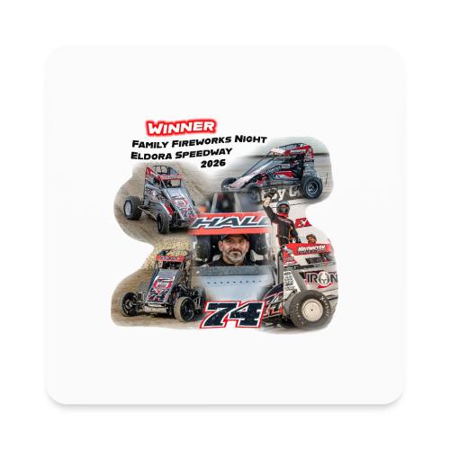 Luke Hall - Eldora Speedway FFN#1 Design 1 - Square Magnet