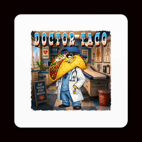 Doctor Taco - Square Magnet
