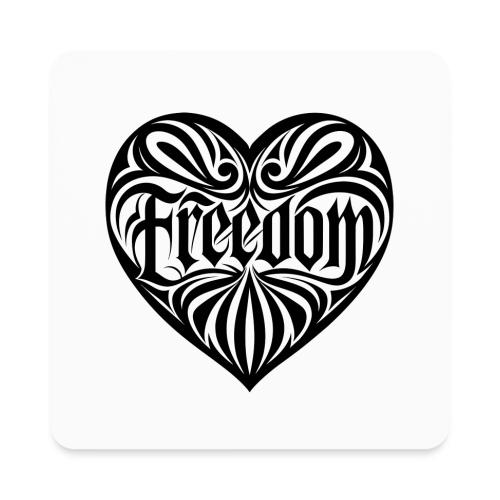 FREEDOM in Heart - Square Magnet
