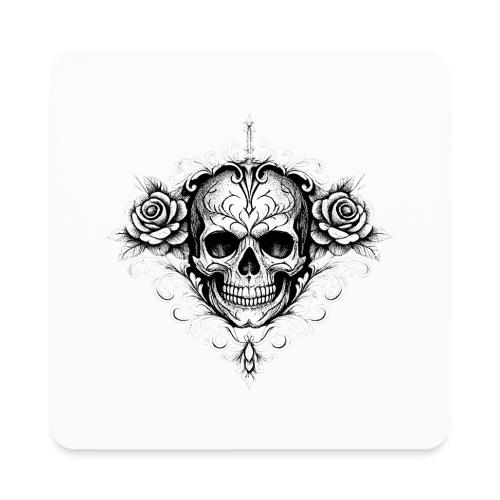 Gothic Filigree Skull - Square Magnet