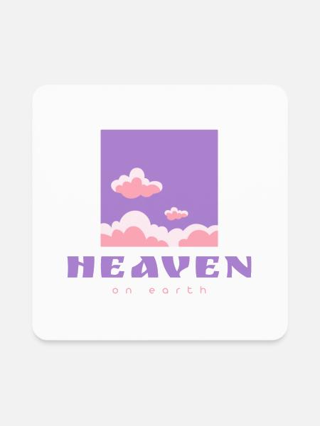 Heaven On Earth Merch - Square Magnet - white - Front